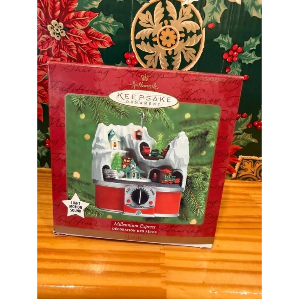 2000 Hallmark Millennium Express Magic Train Light Motion Sound Tested Working